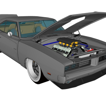 超精细汽车模型 道奇 Dodge Charger (3)